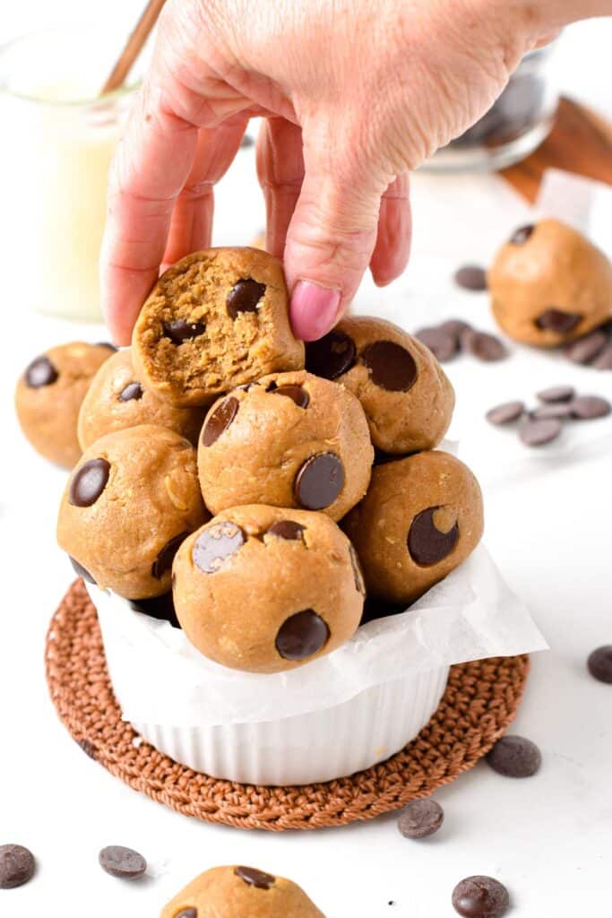 Cookie Dough Protein Balls The Conscious Plant Kitchen