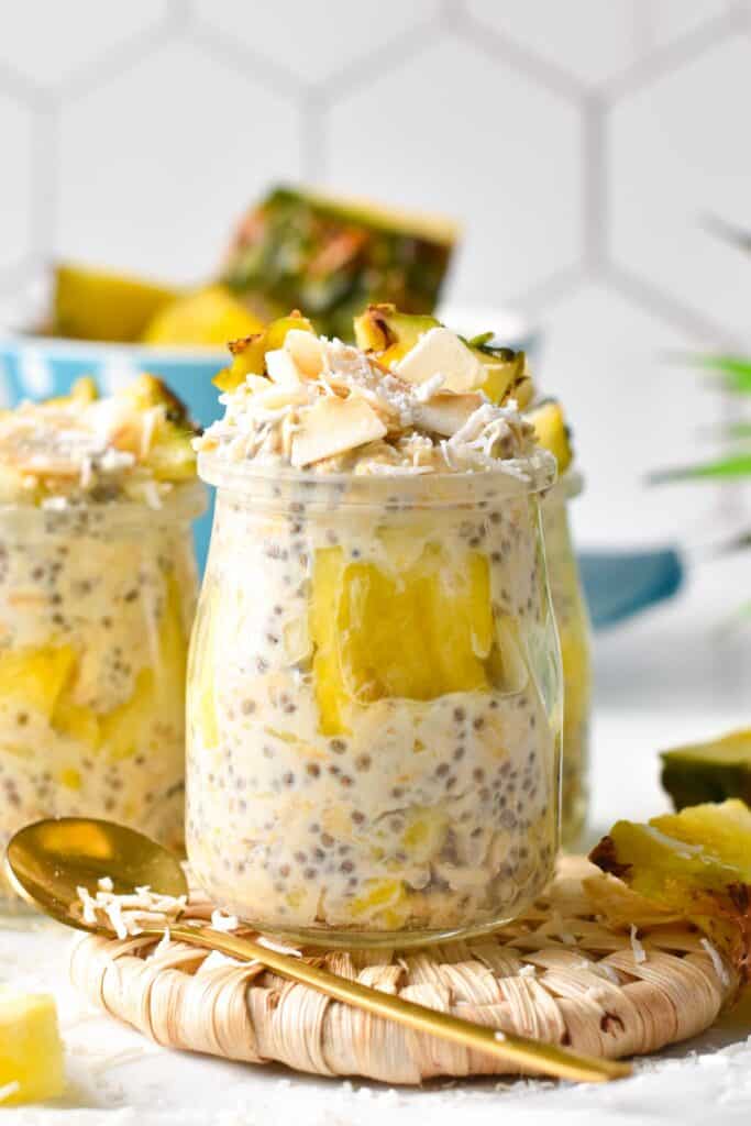 Pina Colada Overnight Oats The Conscious Plant Kitchen