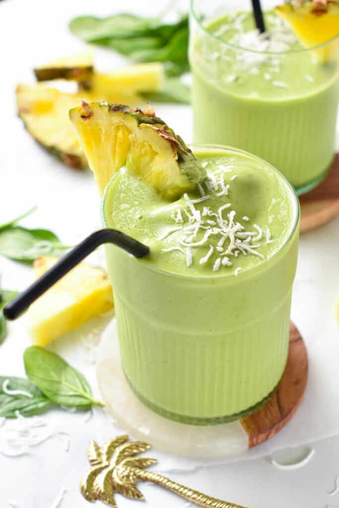 Spinach Pineapple Banana Smoothie The Conscious Plant Kitchen