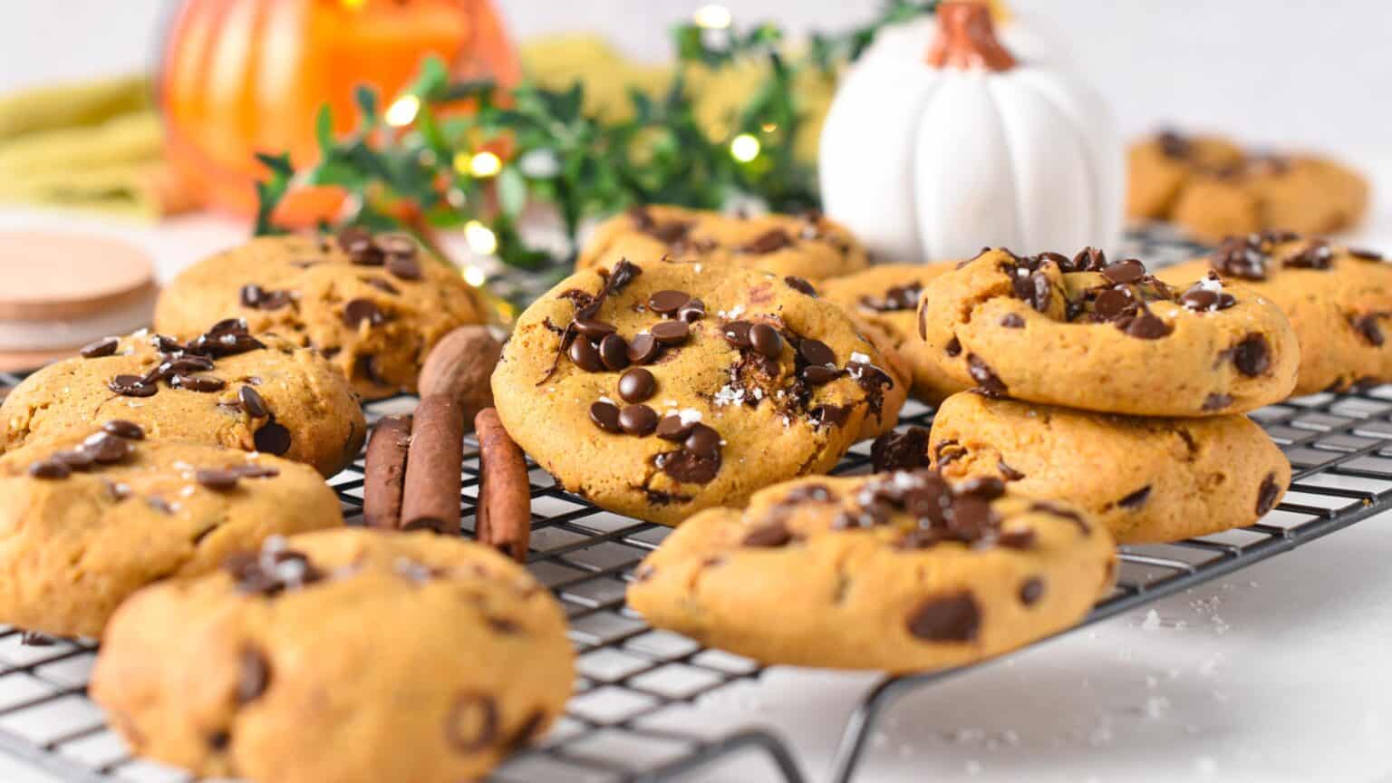 Vegan Pumpkin Chocolate Chip Cookies The Conscious Plant Kitchen