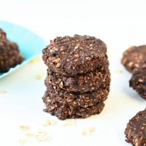 Healthy No-Bake Oatmeal Cookies