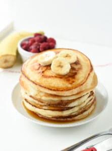 Fluffy Vegan Pancake Recipe - The Conscious Plant Kitchen - TCPK