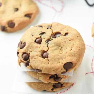 Chickpea Peanut Butter Cookies (Vegan) - The Conscious Plant Kitchen - TCPK