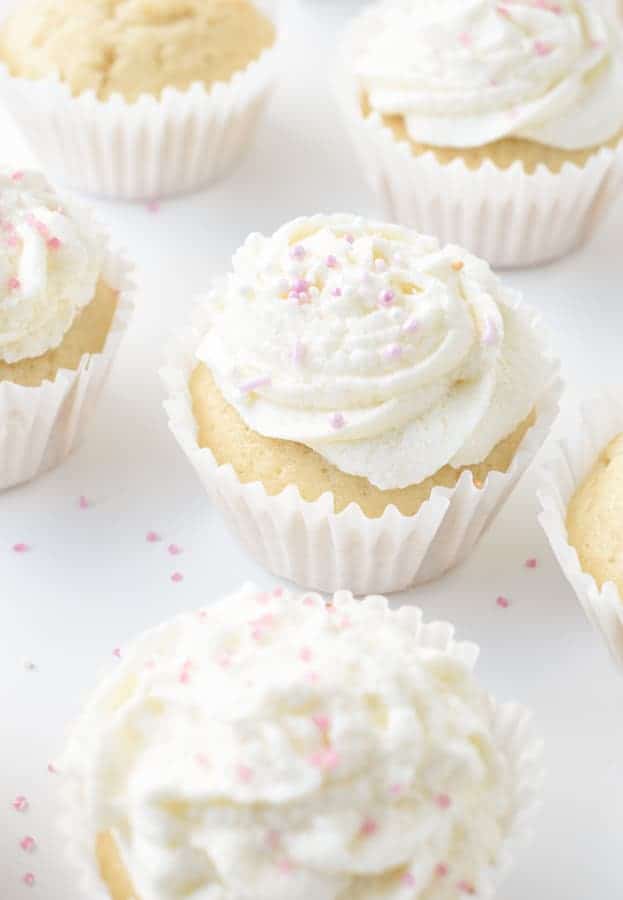 white cupcakes