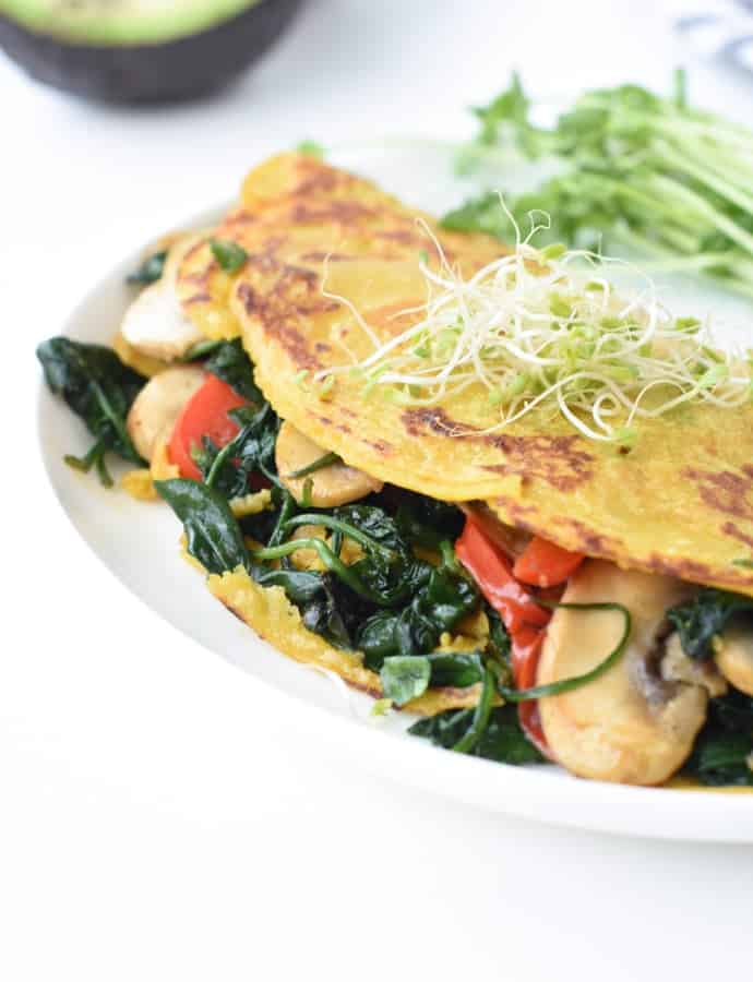 World's Best Vegetarian Omelette - My Gorgeous Recipes