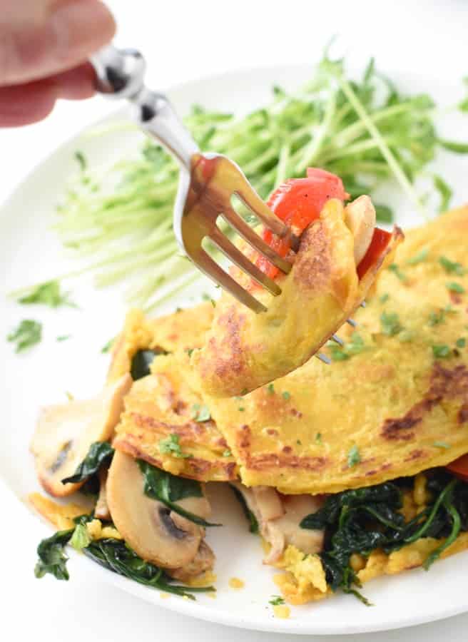 Chickpea Omelette Vegan Gluten Free The Conscious Plant Kitchen Tcpk