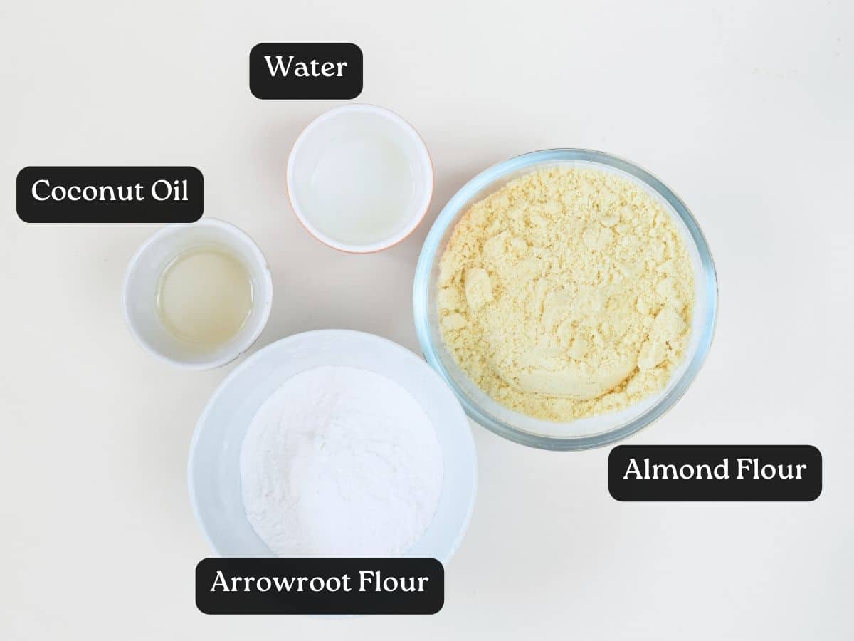 Ingredients for Almond Flour Pie Crust