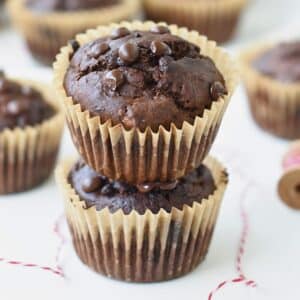 Vegan Chocolate Banana Muffins