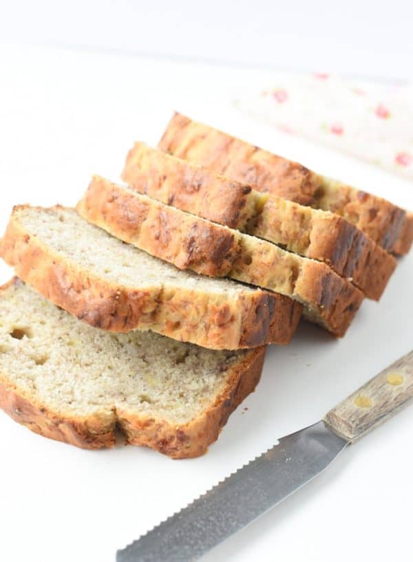 5-ingredient Vegan Banana Bread a Healthy Quick Bread - TCPK