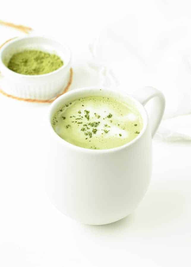 The Best Vegan Matcha Latte with Almond and Coconut Milk - TCPK