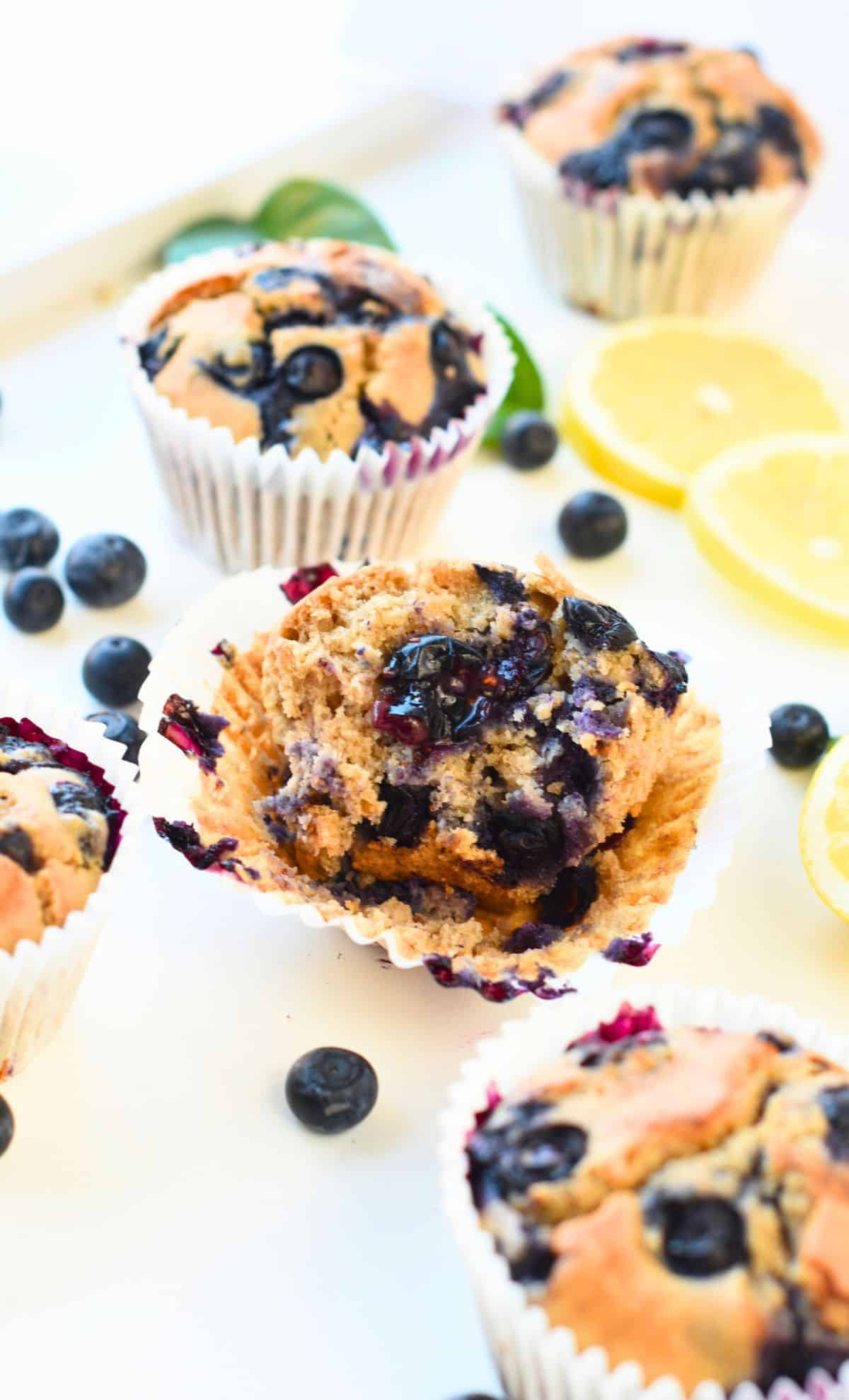 Buckwheat Blueberry Muffins