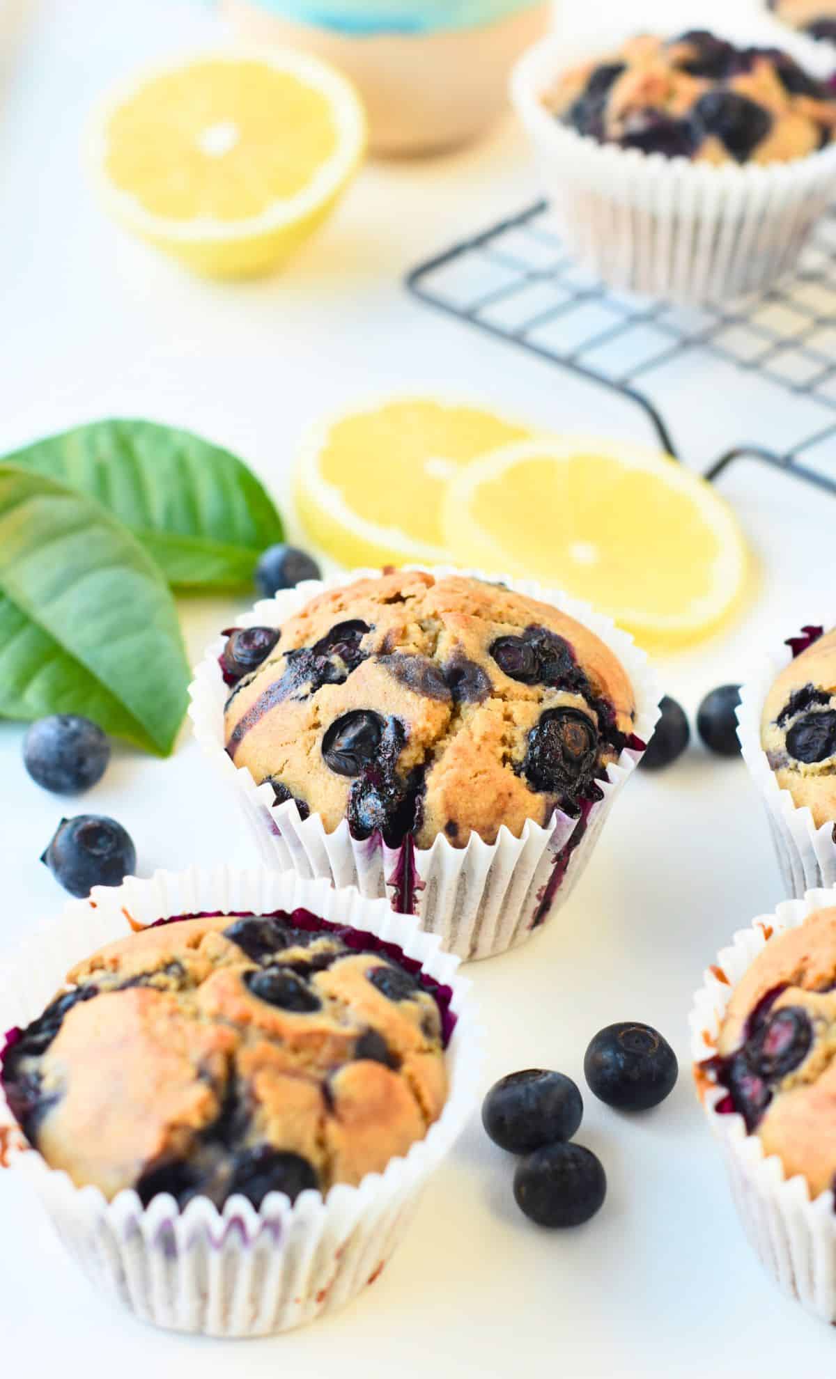 Buckwheat Blueberry Muffins