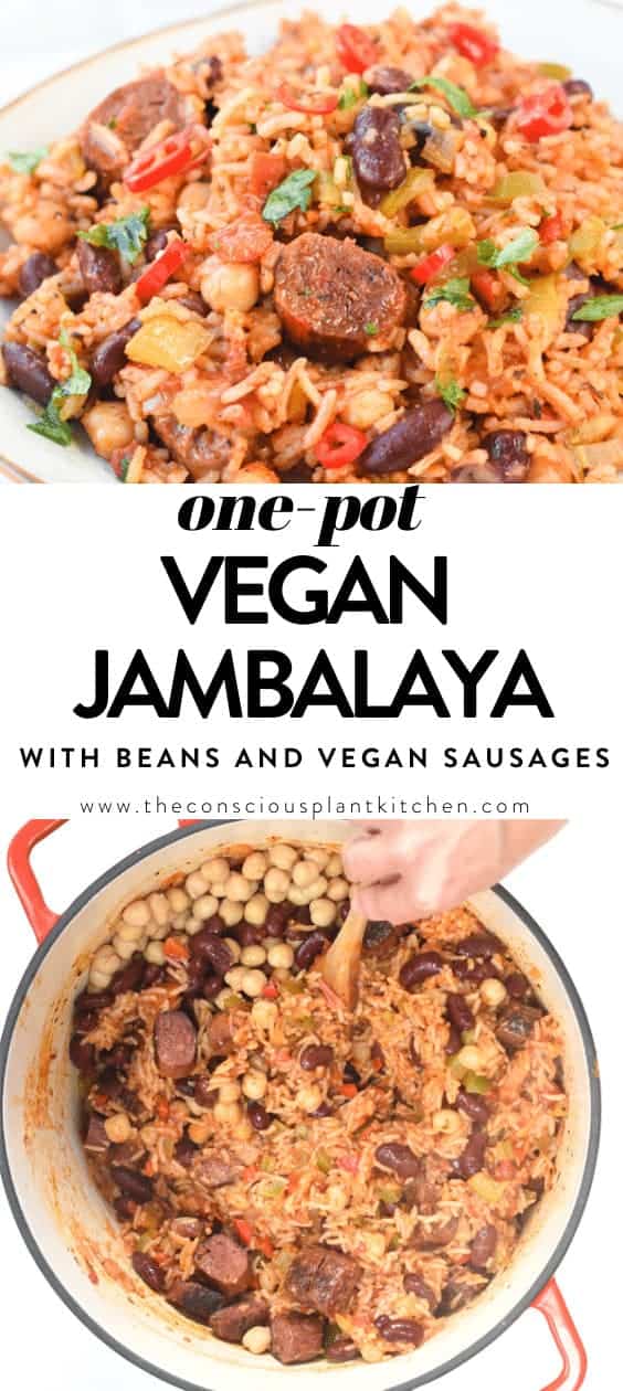 Vegan Jambalaya (One-Pot Recipe, 30 Minutes) - The Conscious Plant Kitchen