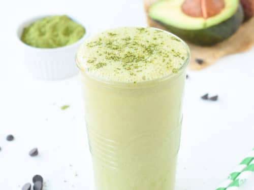 Matcha Avocado Smoothie a Creamy Anti-oxydant Green Shake - TCPK