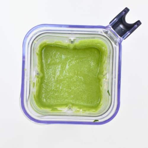 Blended Vegan Spinach Muffin batter.