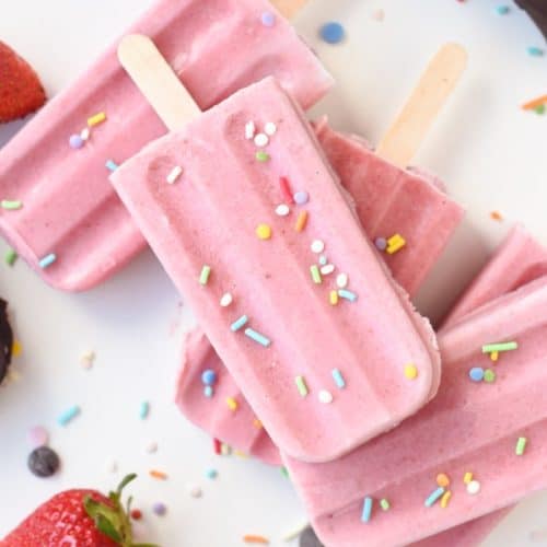 Creamy Yogurt Berry Popsicles - Mindful Avocado