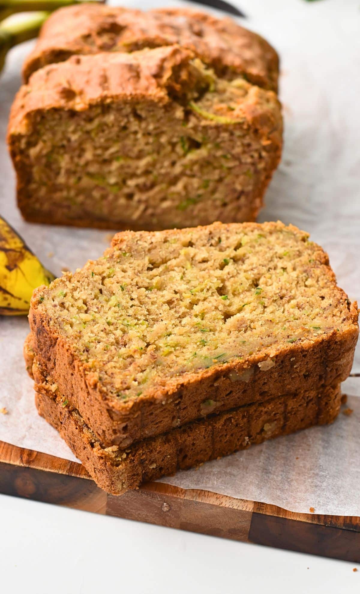 Healthy Banana Zucchini Bread