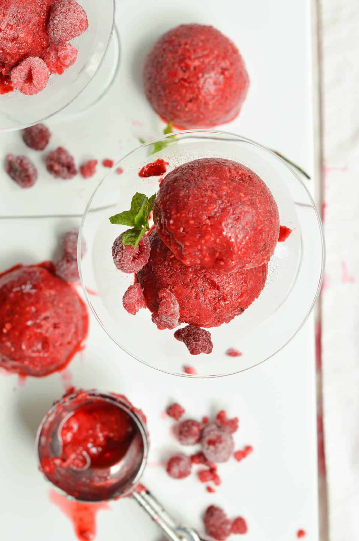 Sugar-Free Raspberry Sorbet Recipe (Only 4 Ingredients!) - The ...