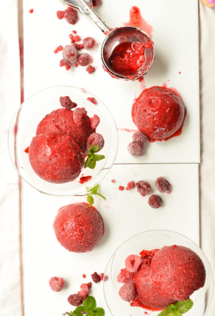 SugarFree Raspberry Sorbet Recipe (Only 4 Ingredients!) The