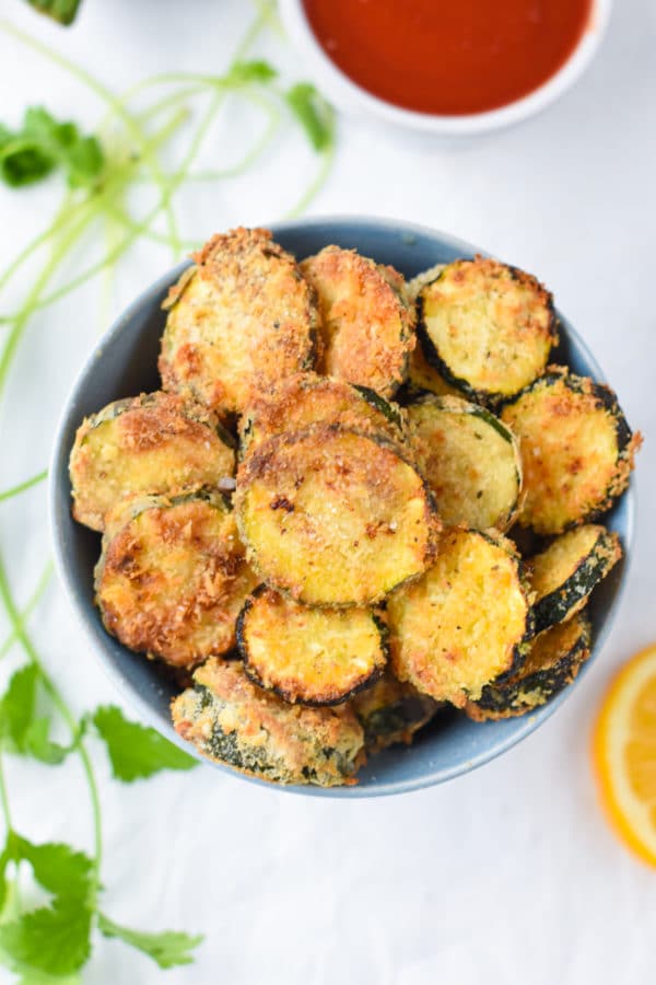 Air Fryer Zucchini Chips - The Conscious Plant Kitchen