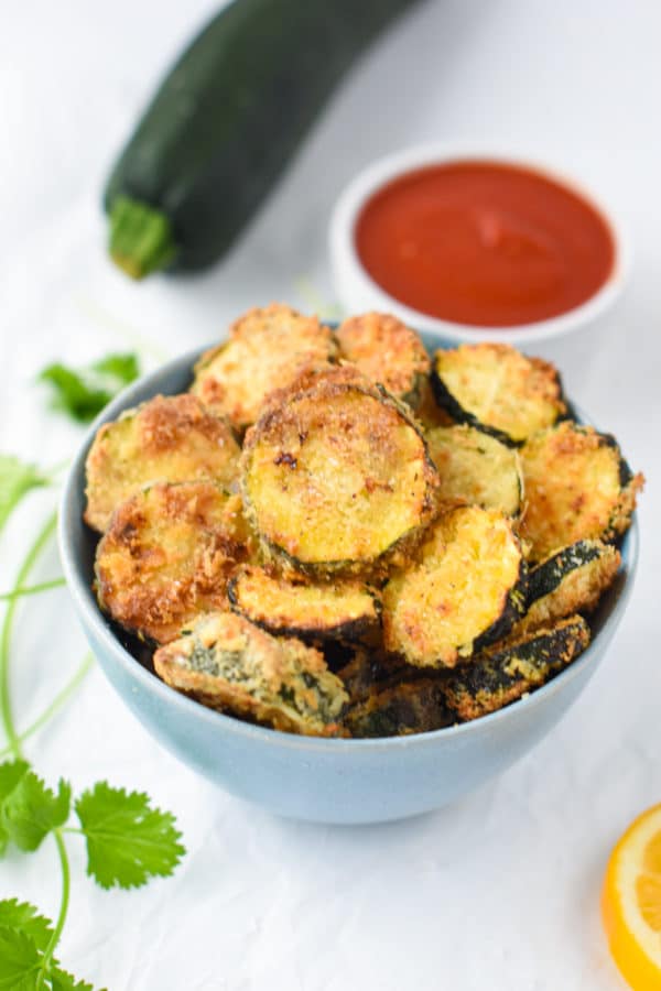 Air Fryer Zucchini Chips - The Conscious Plant Kitchen