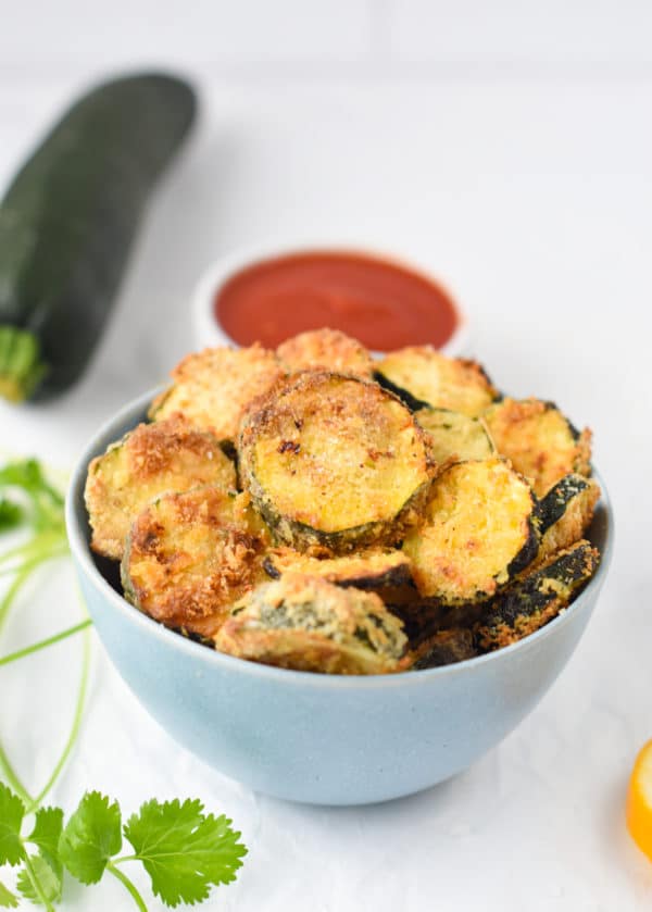 Air Fryer Zucchini Chips - The Conscious Plant Kitchen