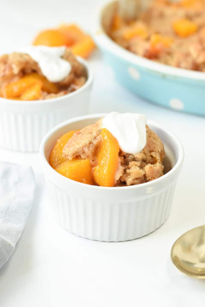 Vegan Peach Cobbler