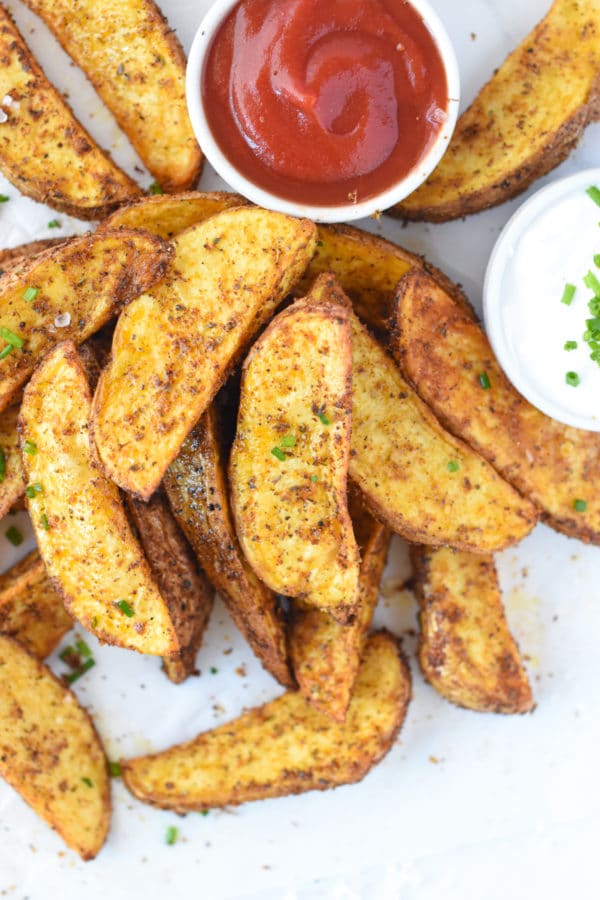 Air Fryer Potato Wedges - The Conscious Plant Kitchen