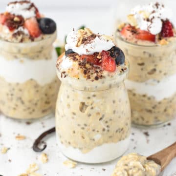 Vanilla Overnight Oats with 15g Protein! - The Conscious Plant Kitchen