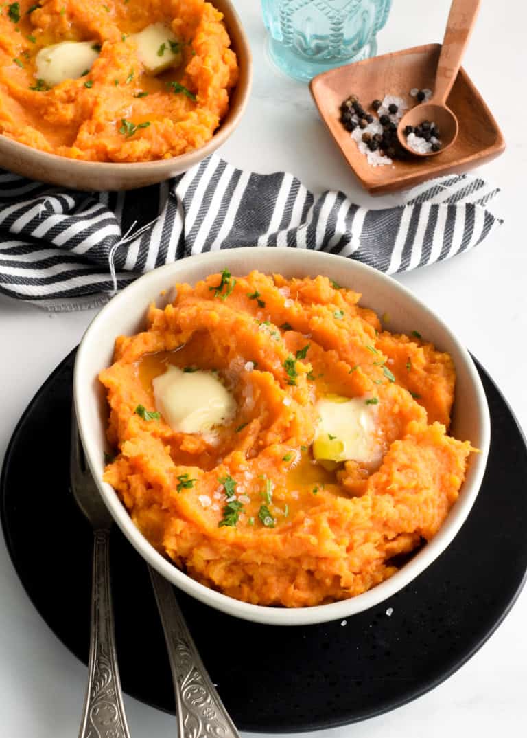 Vegan Mashed Sweet Potatoes - The Conscious Plant Kitchen