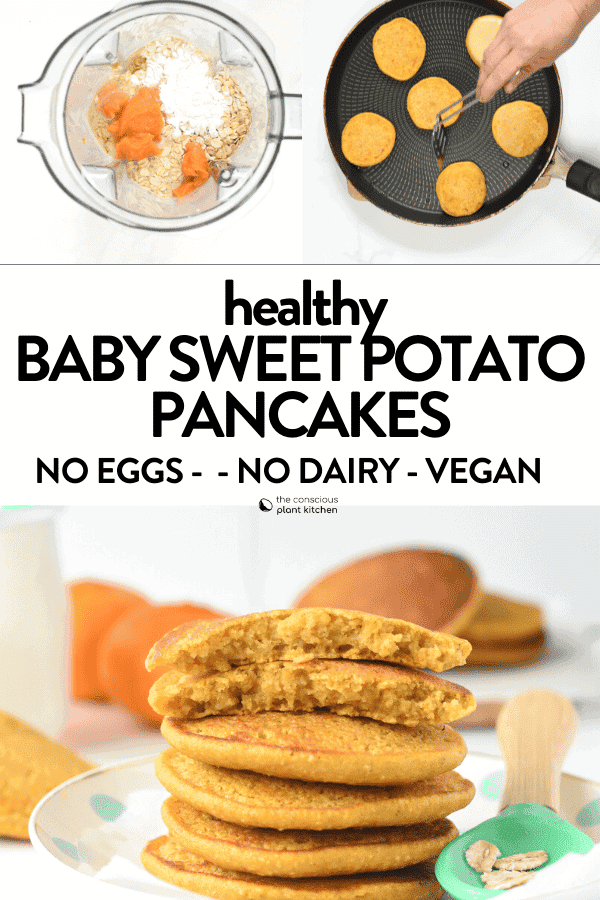 Sweet Potato Pancakes Baby Recipe (No Sugar, No Eggs) - The Conscious ...
