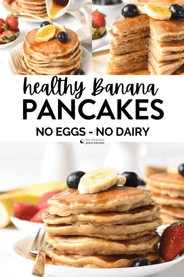Healthy Banana Pancakes - Tastefully Grace