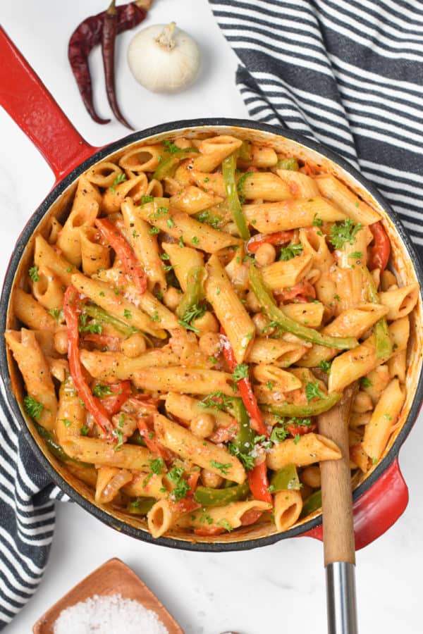 Vegan Cajun Pasta - The Conscious Plant Kitchen