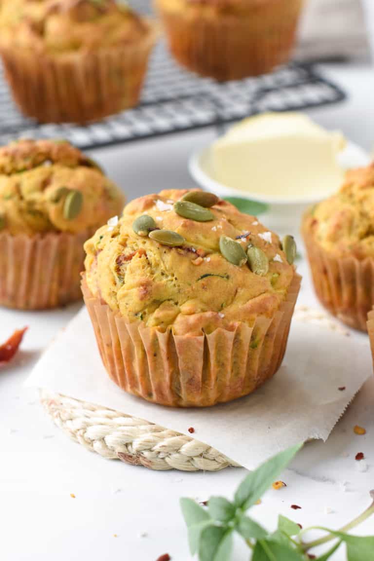 Vegan Savory Muffins Zucchini And Sundried Tomatoes The Conscious Plant Kitchen