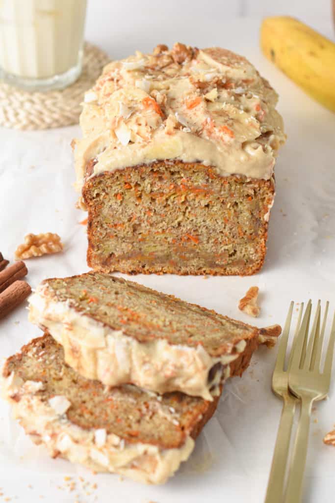 Vegan Carrot Cake Banana Bread (Egg-Free, Dairy-Free) - The Conscious ...