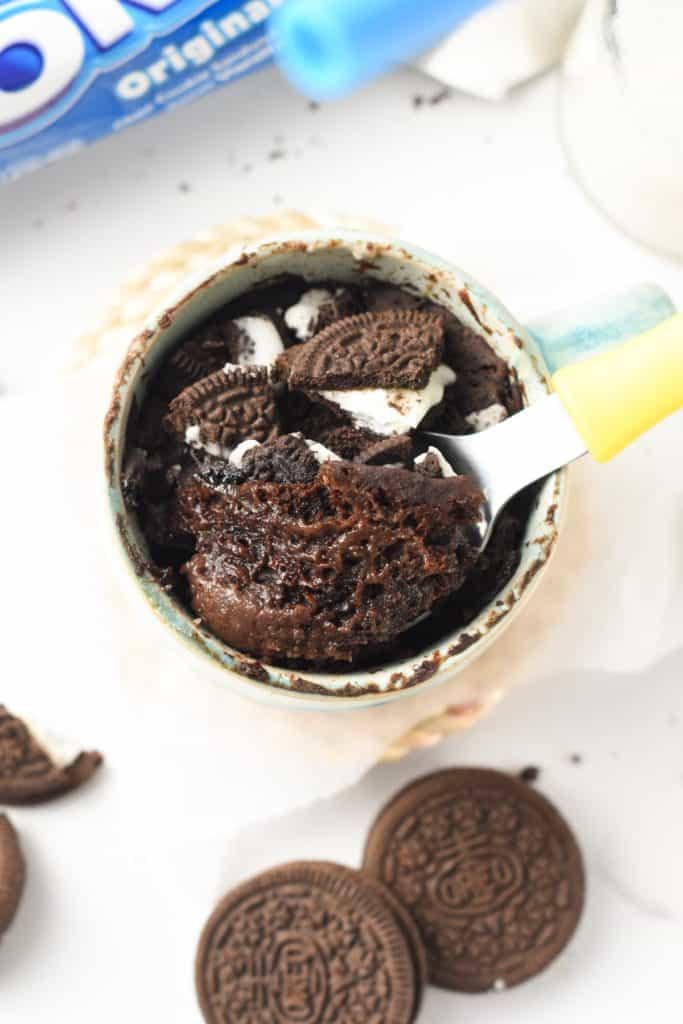 Oreo Mug Cake In 2 Minutes (No Eggs, No Dairy) - The Conscious Plant ...