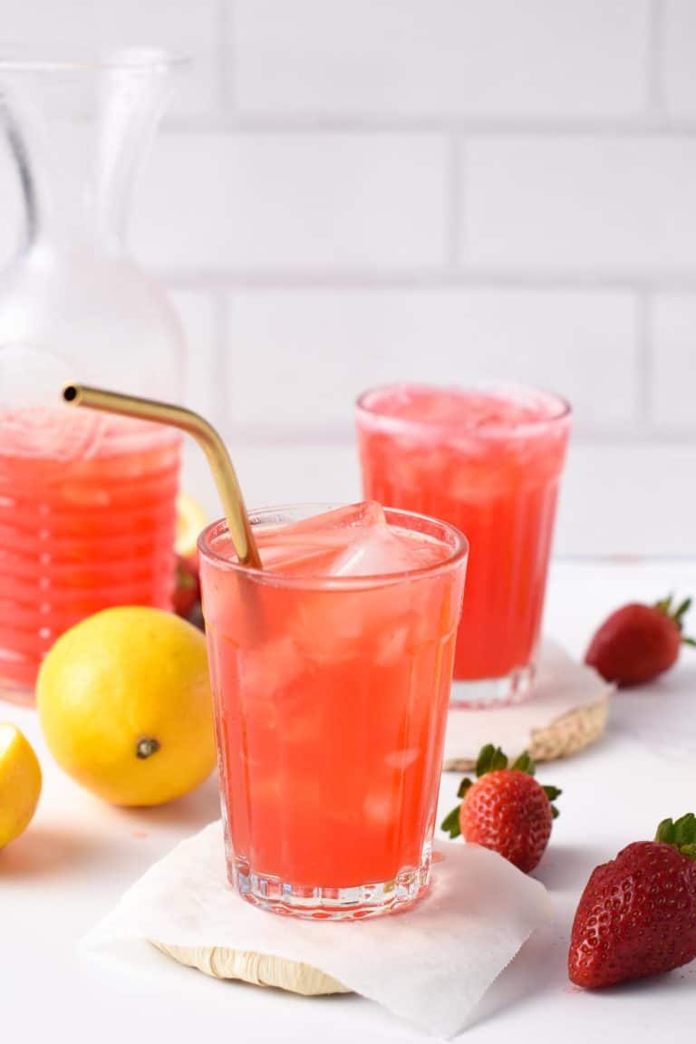 Strawberry Pink Lemonade - The Conscious Plant Kitchen