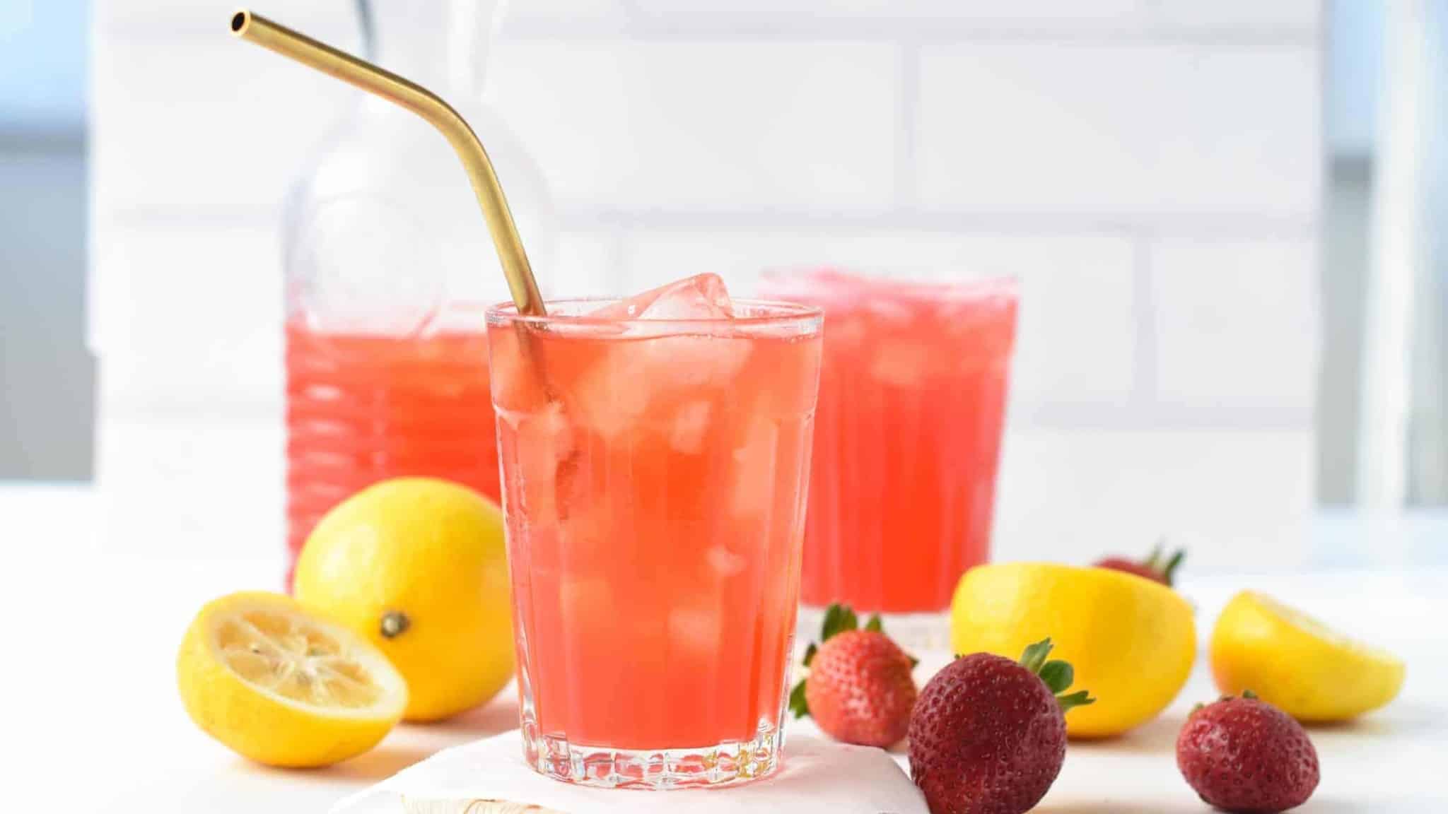 Sparkling Pink Lemonade - The Conscious Plant Kitchen