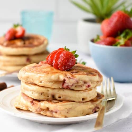 Strawberry Pancakes - The Conscious Plant Kitchen