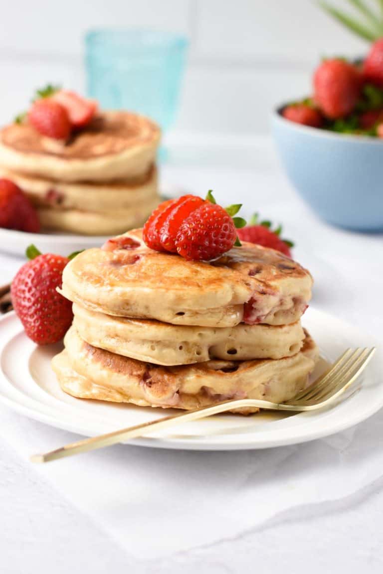 Strawberry Pancakes - The Conscious Plant Kitchen