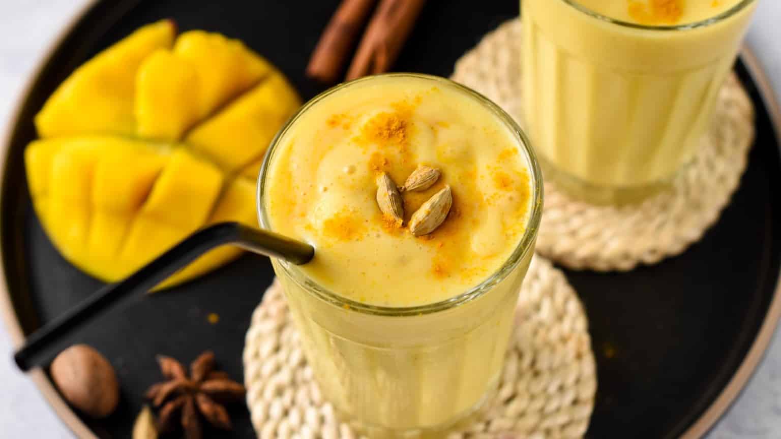 Vegan Mango Lassi - The Conscious Plant Kitchen