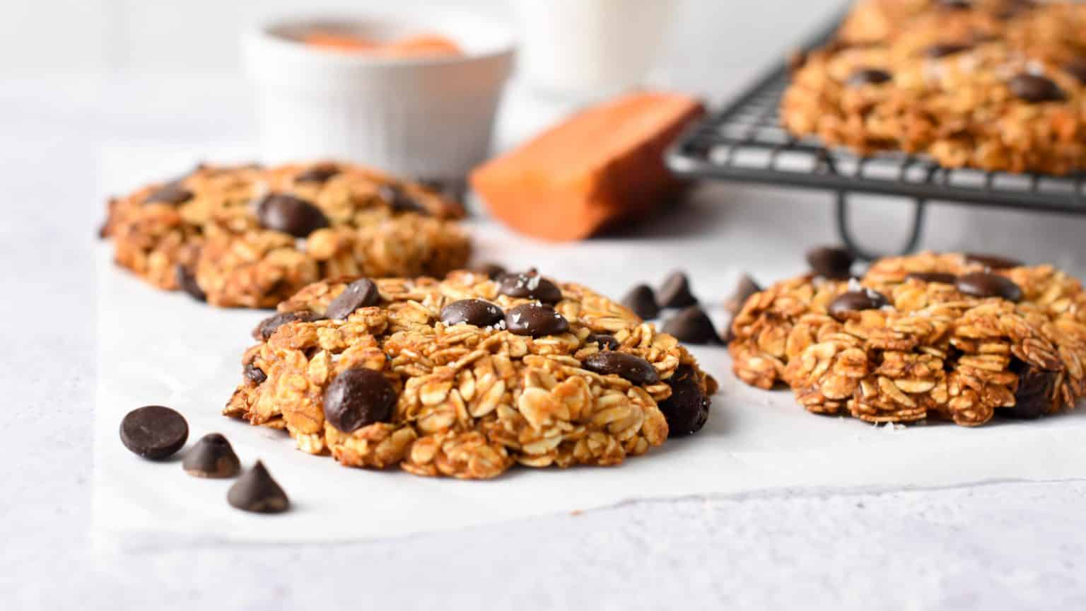 Sweet Potato Oatmeal Cookies (4 Ingredients) - The Conscious Plant Kitchen