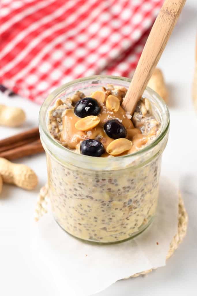 Peanut Butter Overnight Oats - The Conscious Plant Kitchen