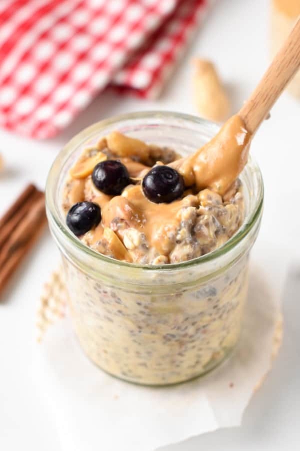 Peanut Butter Overnight Oats - The Conscious Plant Kitchen