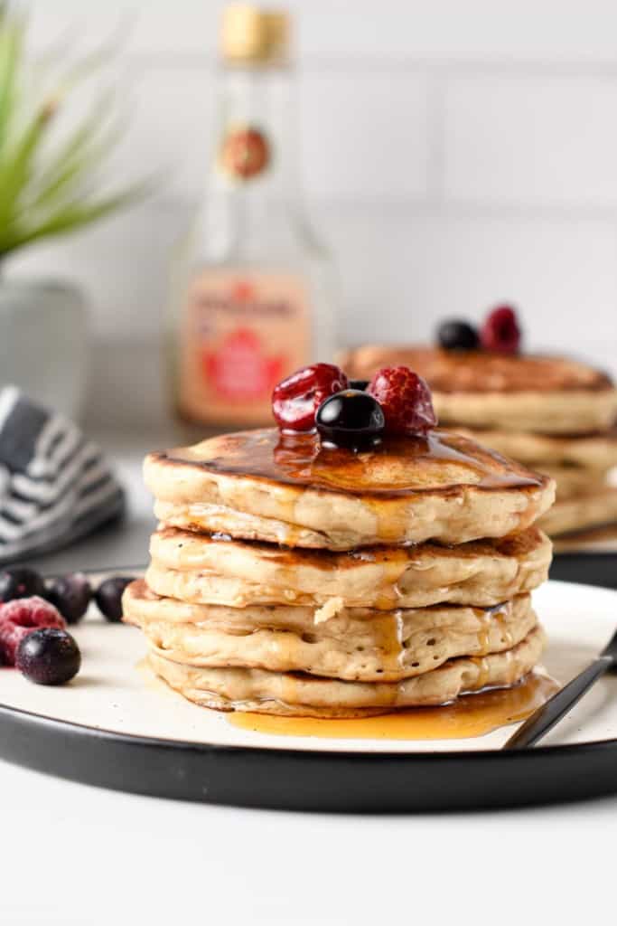 Protein Pancakes (15g Protein, No Eggs) - The Conscious Plant Kitchen