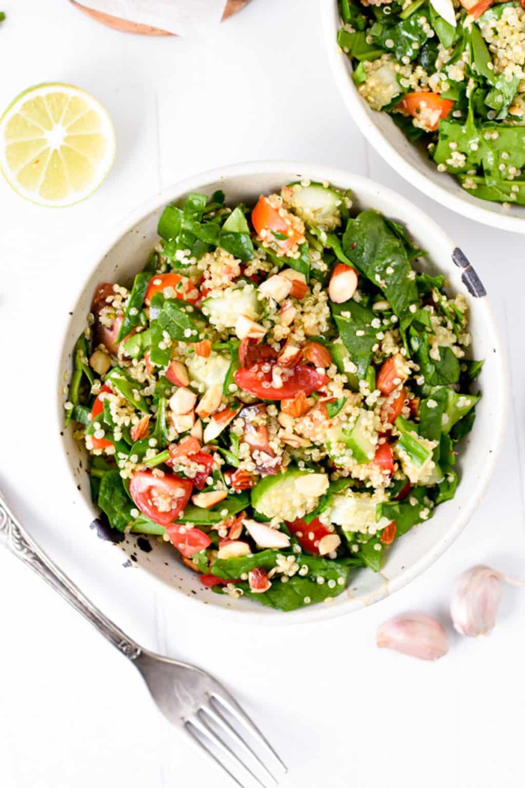 Quinoa Spinach Salad The Conscious Plant Kitchen 6250