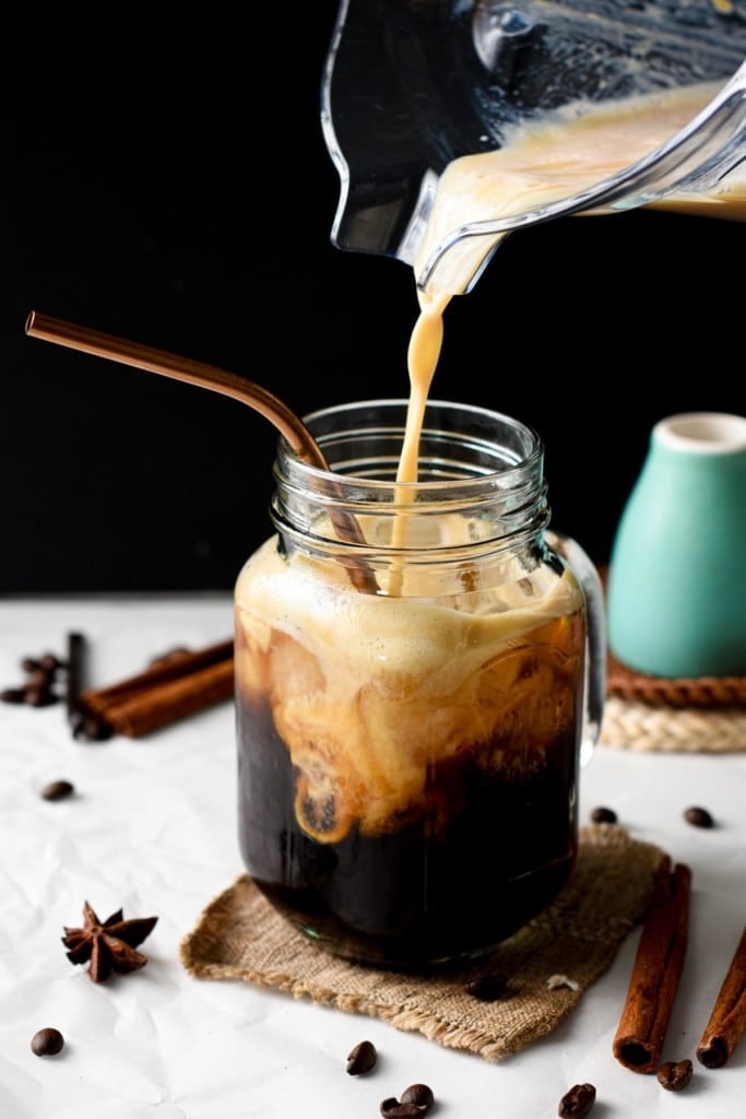 Iced Pumpkin Spice Latte - The Conscious Plant Kitchen