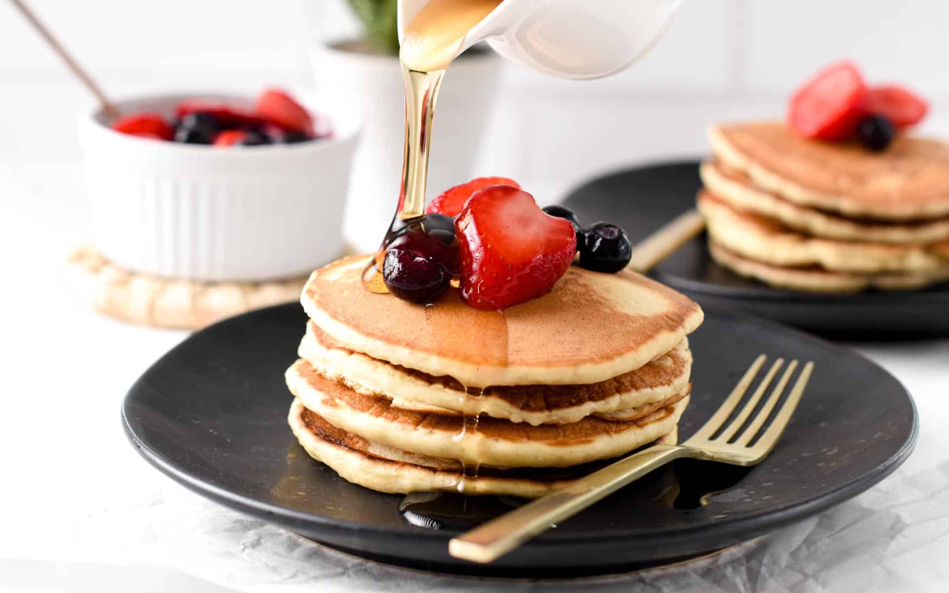 Low-Calorie Pancakes (51kcal, Egg-Free, Dairy-Free) The Conscious Plant Kitchen -