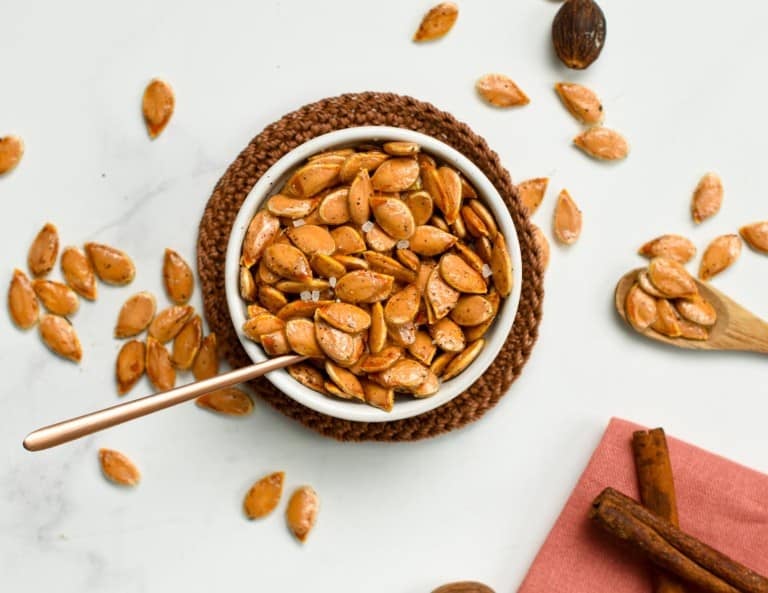 Roasted Pumpkin Seeds Recipe The Conscious Plant Kitchen 0844