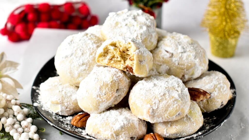 Pecan Snowball Cookies - The Conscious Plant Kitchen